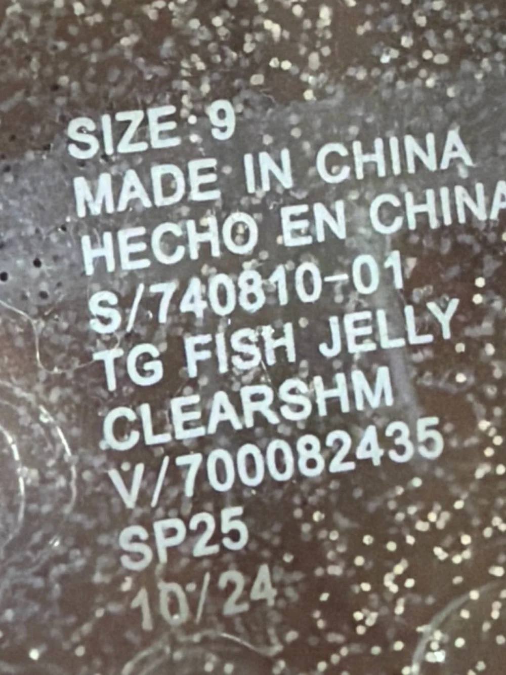 Girl’s sparkly Jellies size 9 NWT